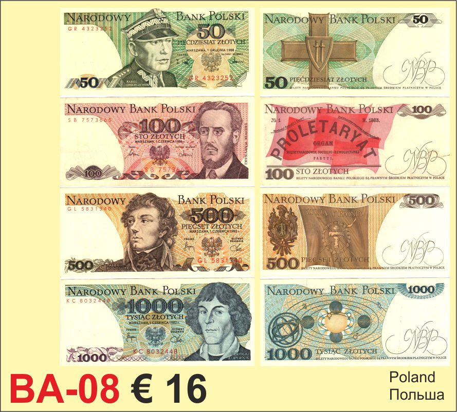 Banknotes Poland